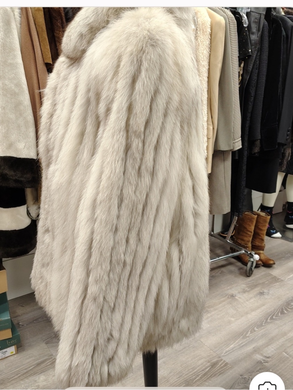 Saga Furs Ivory Teddy Fur Jacket - Soft Cream Tone